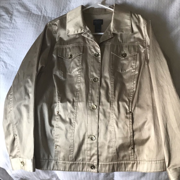 Additions by Chico’s Gold Button Down Jacket 2 - Picture 3 of 4